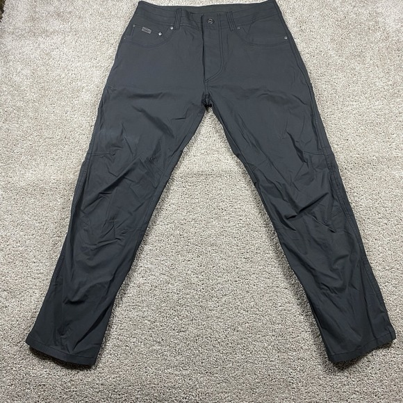 Kuhl Revolvr Pants Mens 33x30 Gray Black Flex Hiking Patina Dye Pants Climbing - Picture 2 of 12